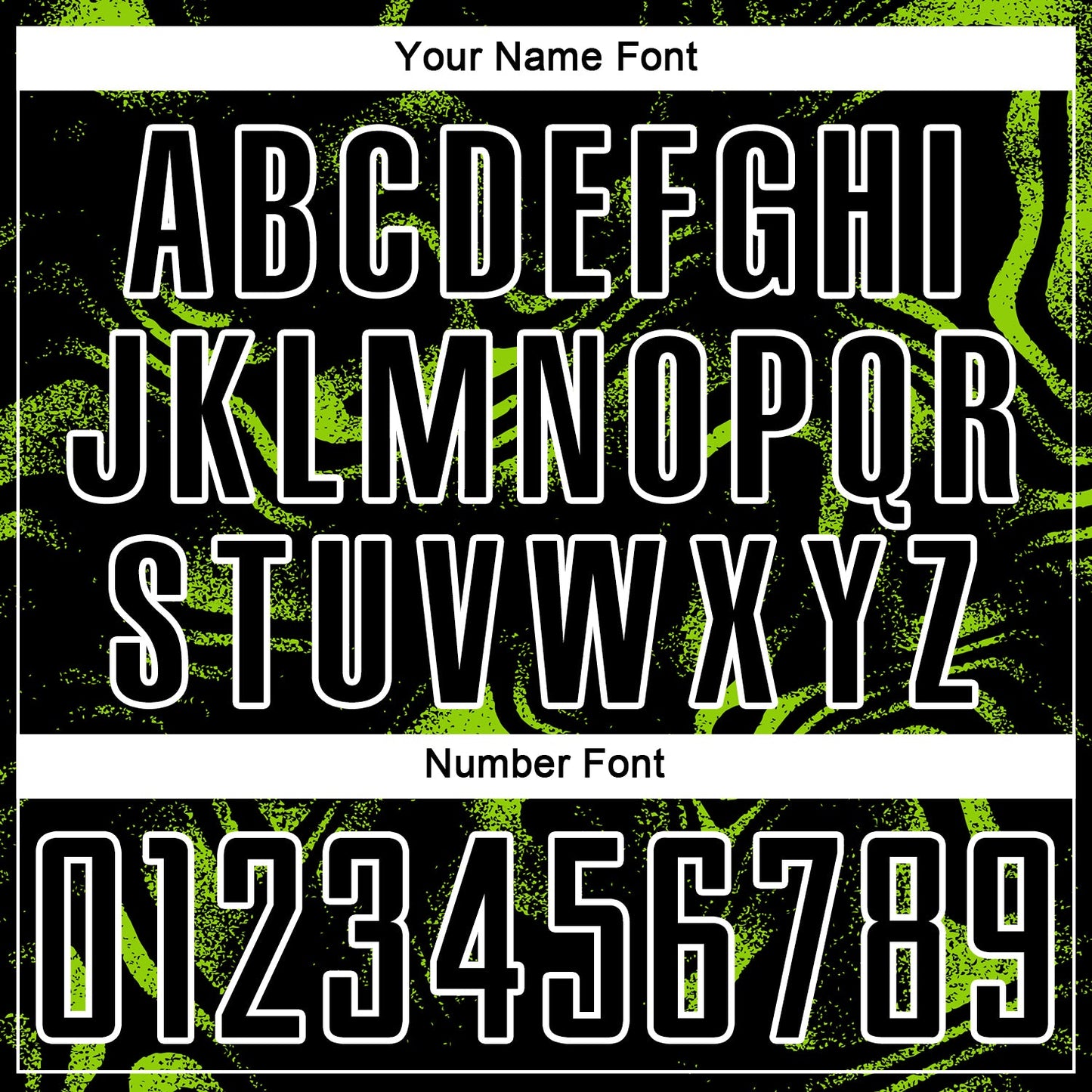 Custom Black Neon Green-White Abstract Liquid Sublimation Soccer Uniform Jersey