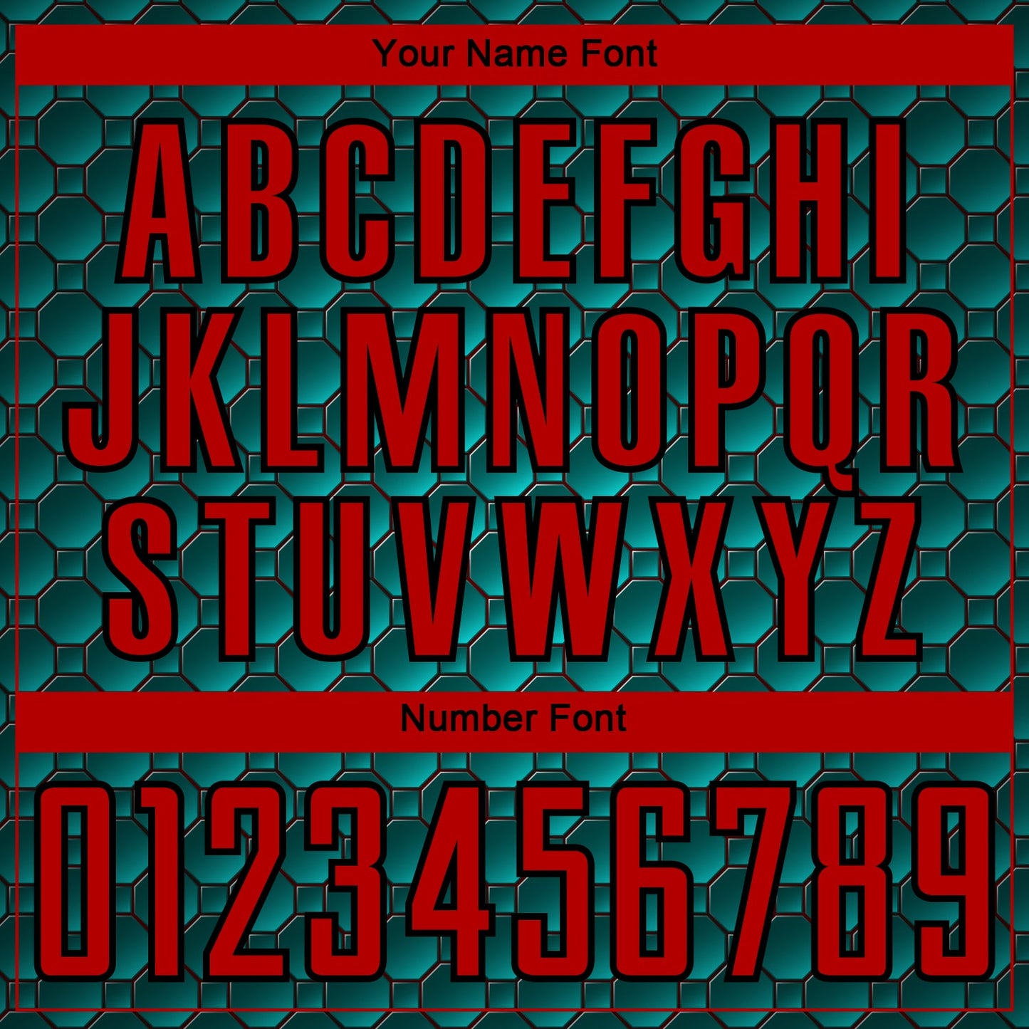 Custom Midnight Green Red-Black Geometric Shape Sublimation Soccer Uniform Jersey