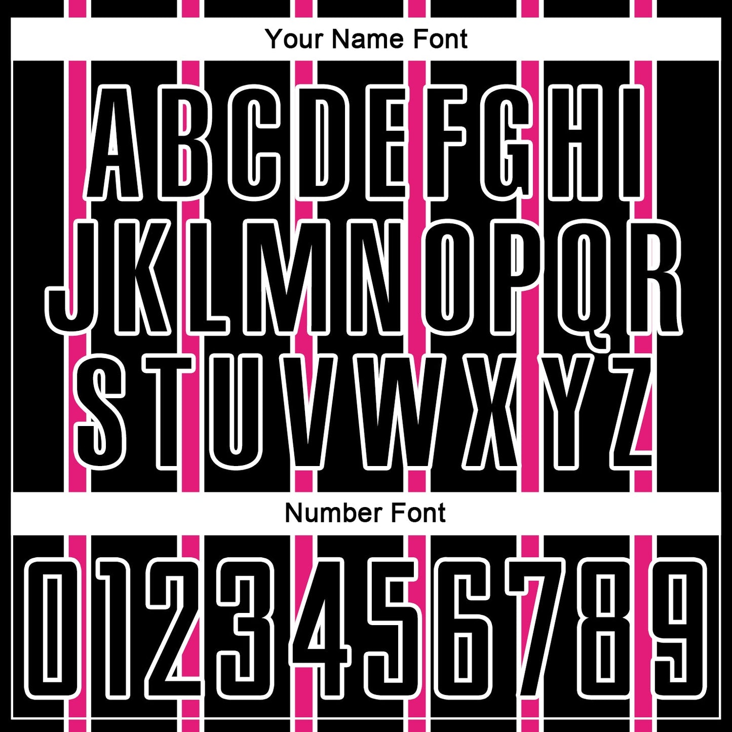 Custom Black Hot Pink-White Stripe Line Sublimation Soccer Uniform Jersey