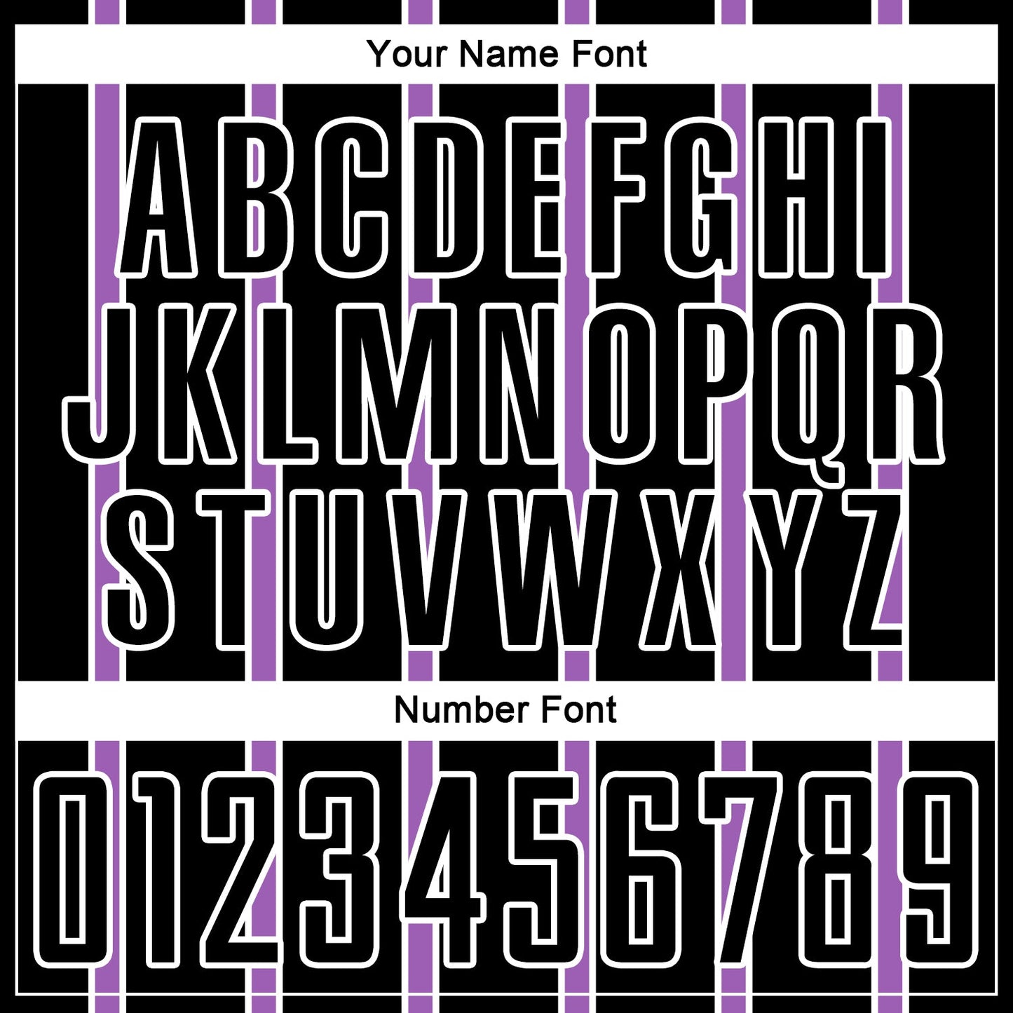 Custom Black Medium Purple-White Stripe Line Sublimation Soccer Uniform Jersey