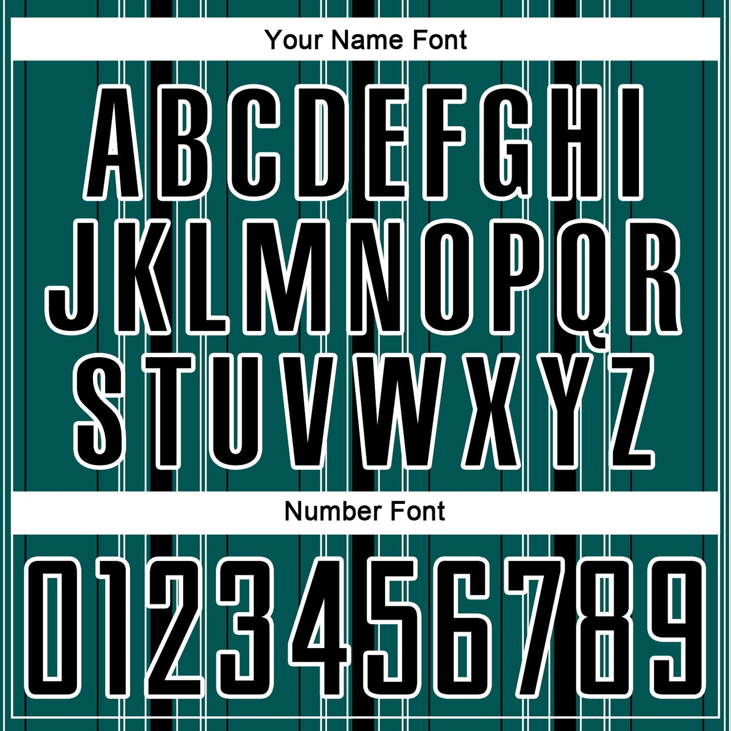 Custom Midnight Green Black-White Stripe Sublimation Soccer Uniform Jersey