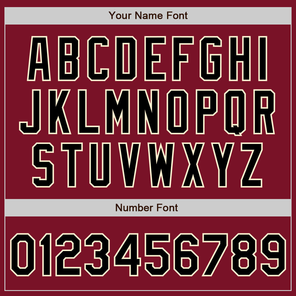 Custom Crimson Black-Cream Authentic Split Fashion Baseball Jersey