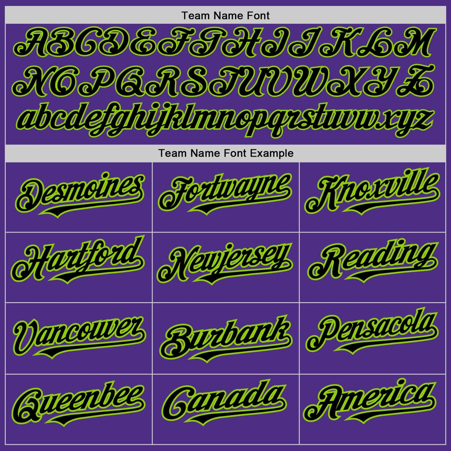 Custom Purple Neon Green-Black Pinstripe Authentic Split Fashion Baseball Jersey