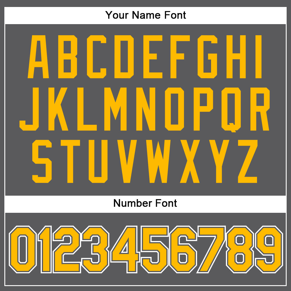Custom Steel Gray Gold-White Authentic Baseball Jersey