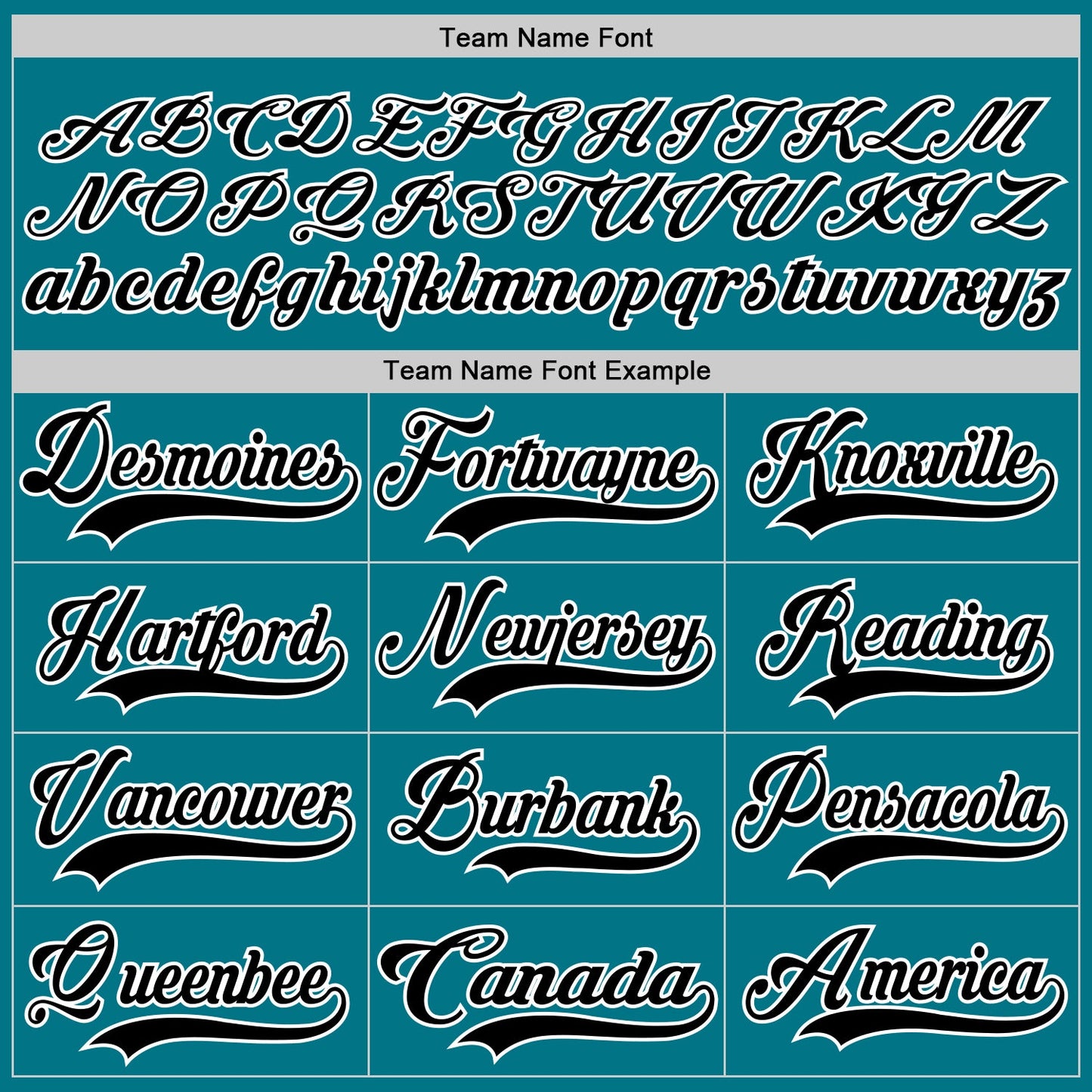 Custom Teal Black-White Hockey Jersey
