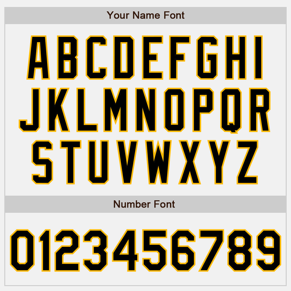 Custom White Black-Gold Authentic Two Tone Baseball Jersey