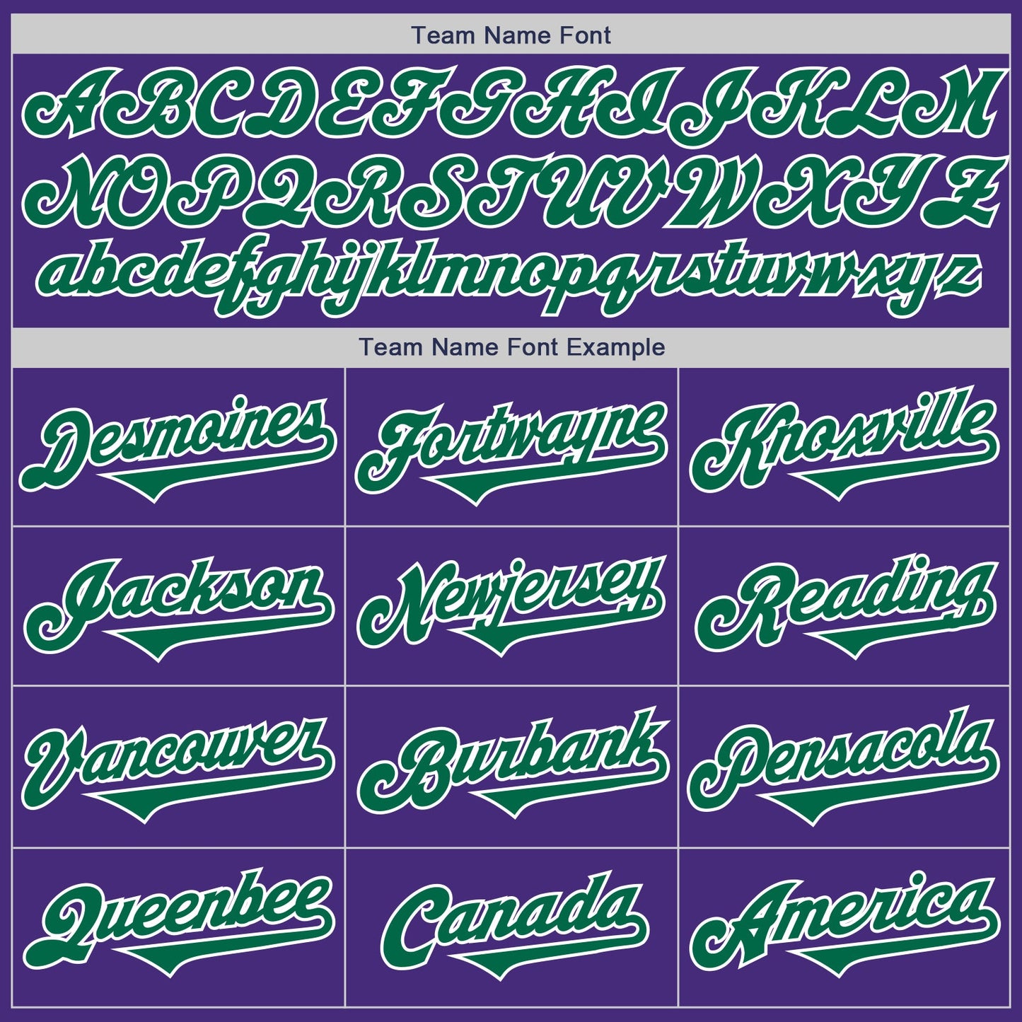 Custom Purple Kelly Green-White Authentic Two Tone Baseball Jersey