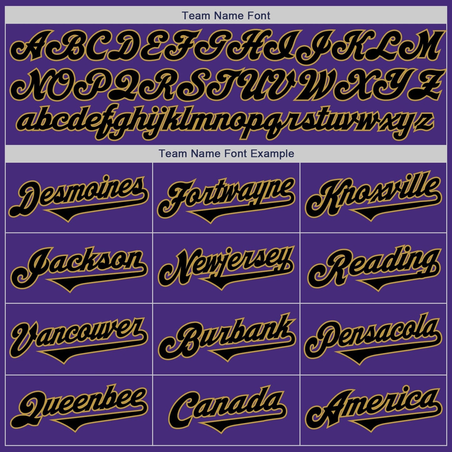 Custom Purple Black-Old Gold Authentic Two Tone Baseball Jersey
