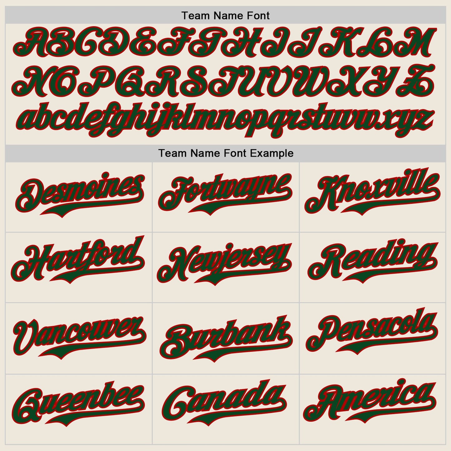 Custom Cream Green Pinstripe Red Authentic Two Tone Baseball Jersey