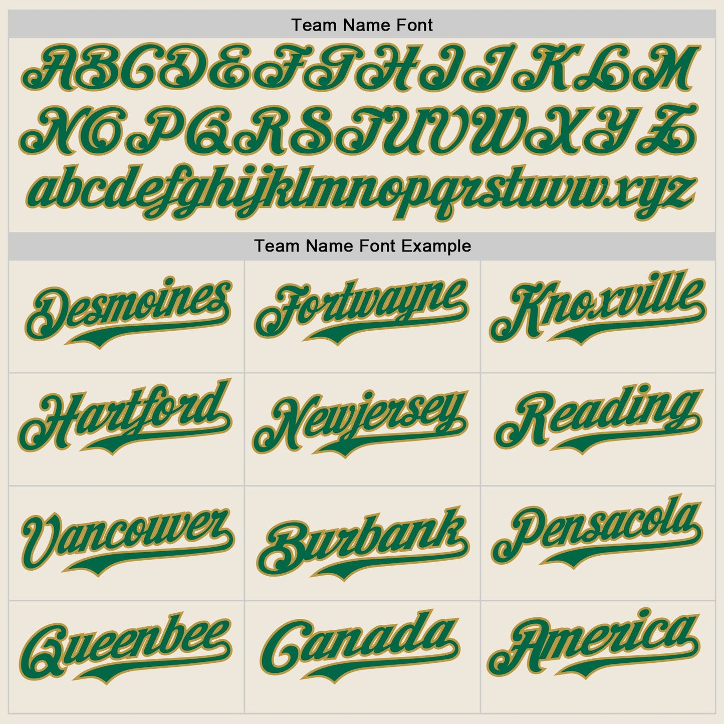 Custom Cream Kelly Green Pinstripe Old Gold Authentic Two Tone Baseball Jersey