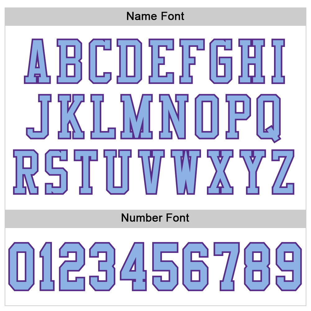 Custom White Light Blue-Purple Mesh Authentic Football Jersey