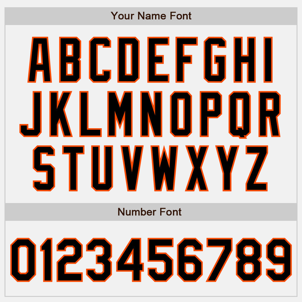 Custom White Black Pinstripe Orange Authentic Baseball Jersey