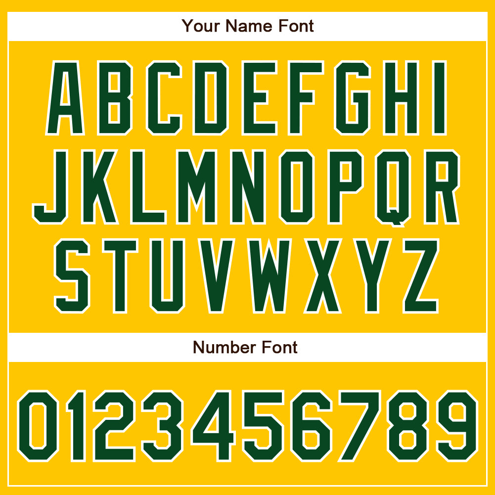Custom Yellow Green-White Authentic Baseball Jersey