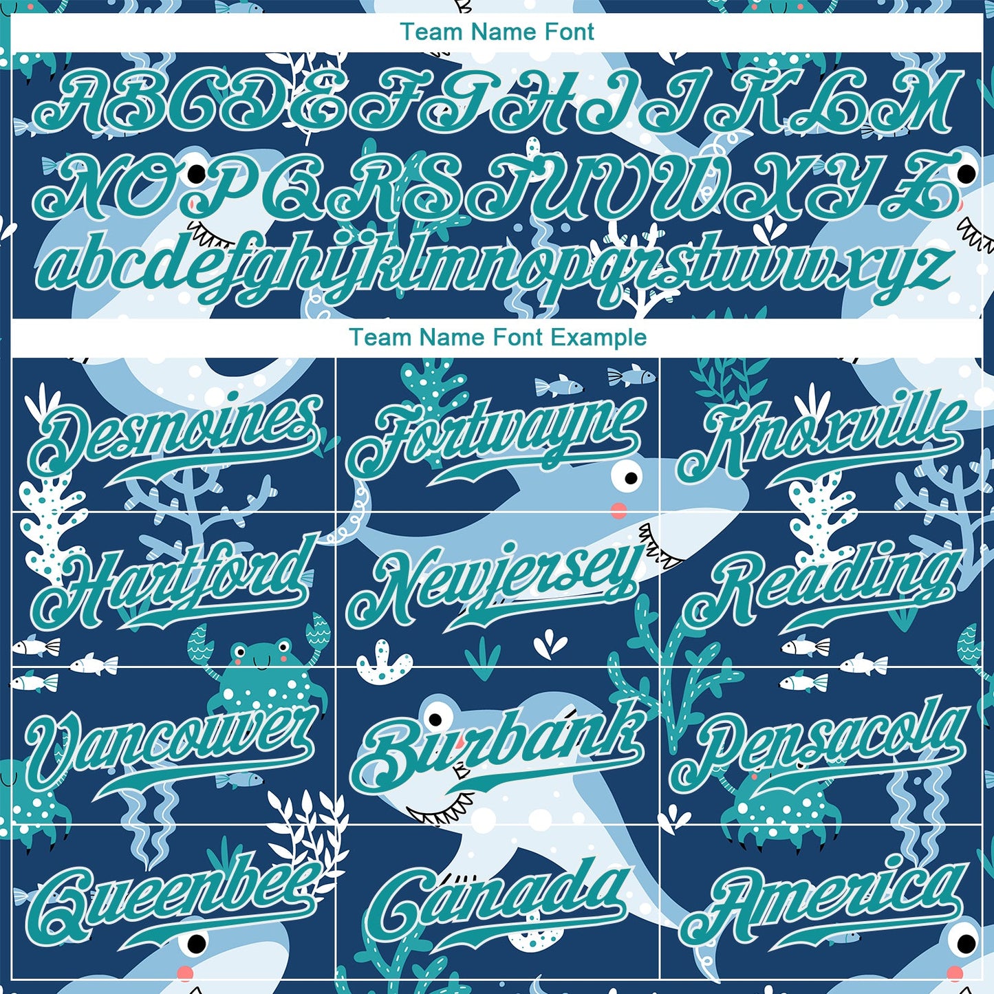 Custom Aqua Aqua-White 3D Pattern Design Sharks Authentic Baseball Jersey
