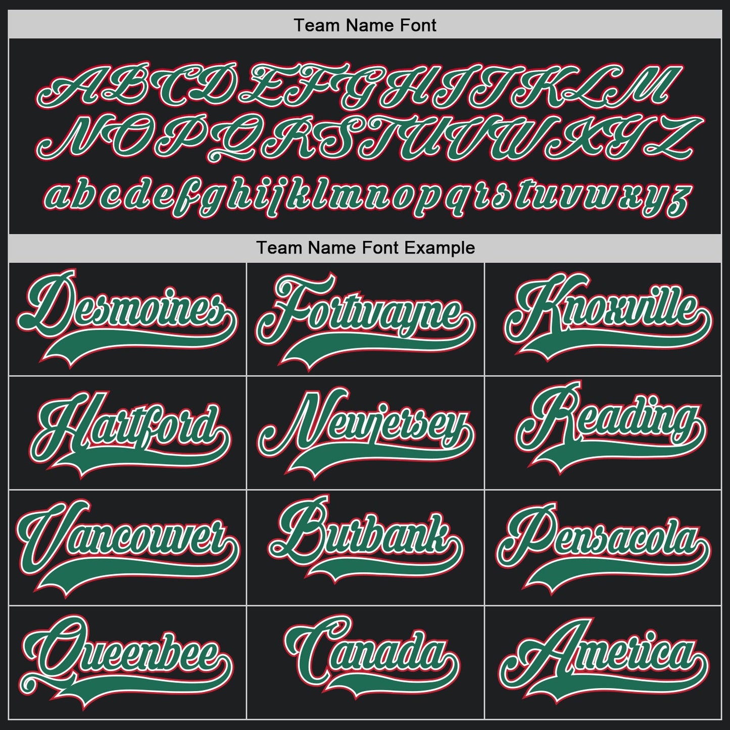 Custom Black Kelly Green-Red Hockey Jersey