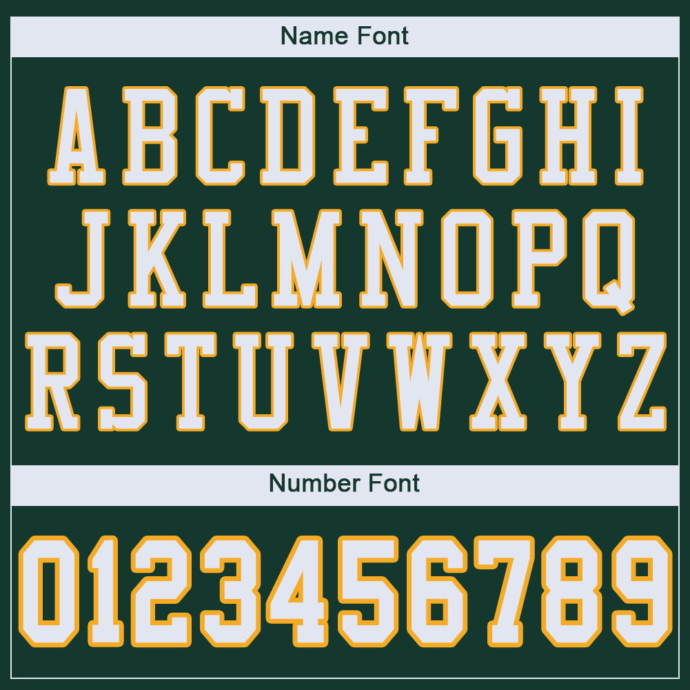 Custom Green White-Gold Mesh Authentic Football Jersey