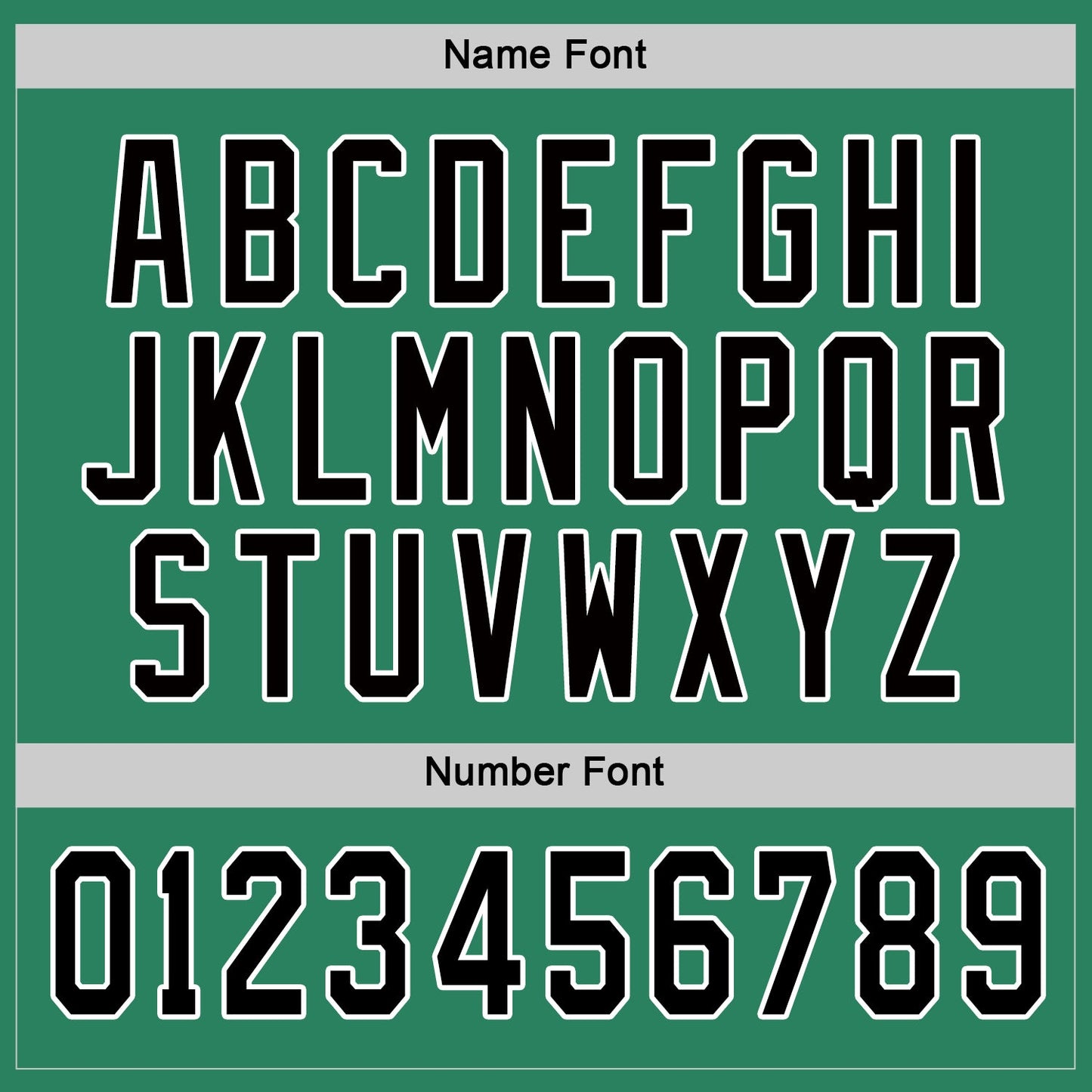 Custom Kelly Green Black-White Hockey Jersey