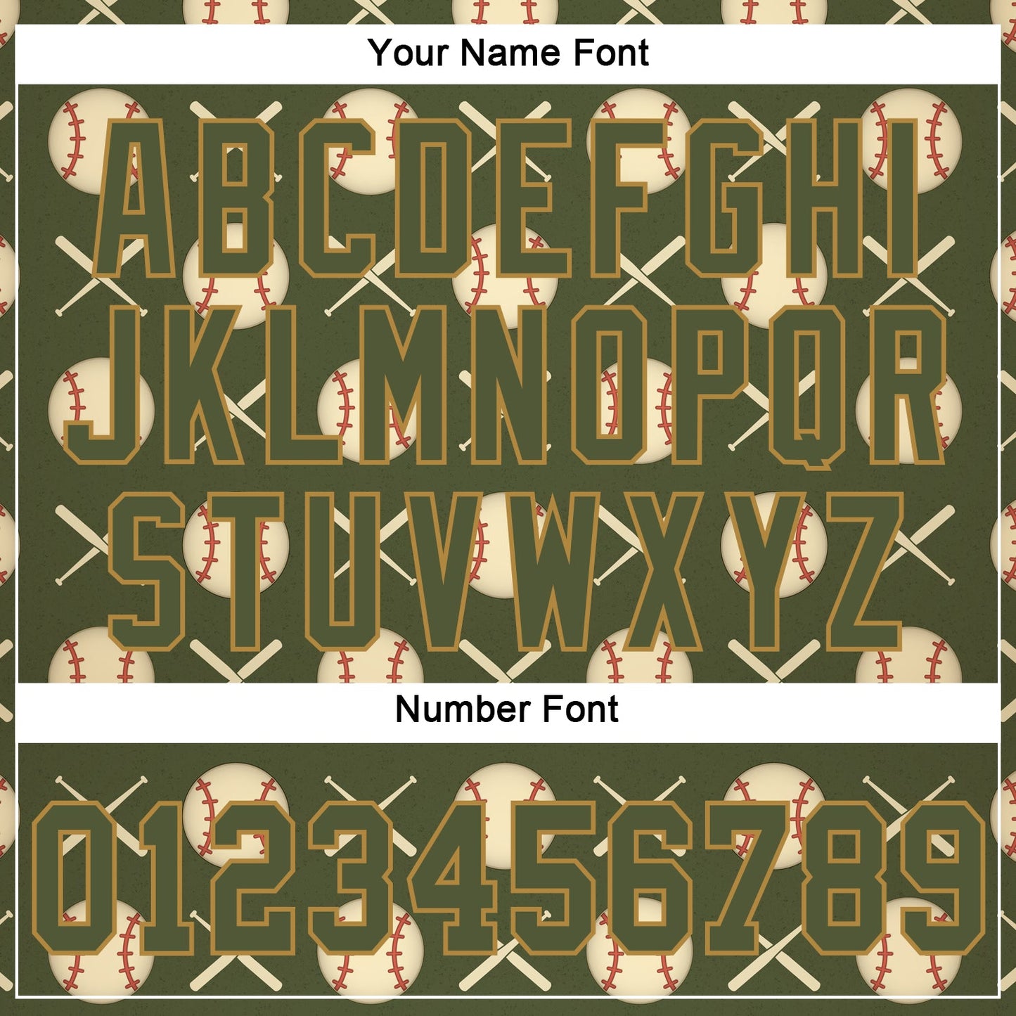 Custom Olive Olive-Old Gold 3D Pattern Design Authentic Salute To Service Baseball Jersey