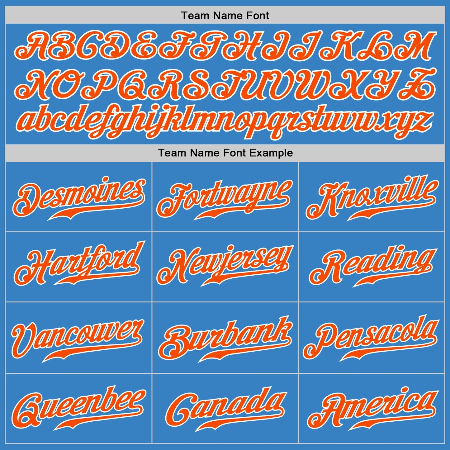 Custom Powder Blue Orange-White Authentic Split Fashion Baseball Jersey