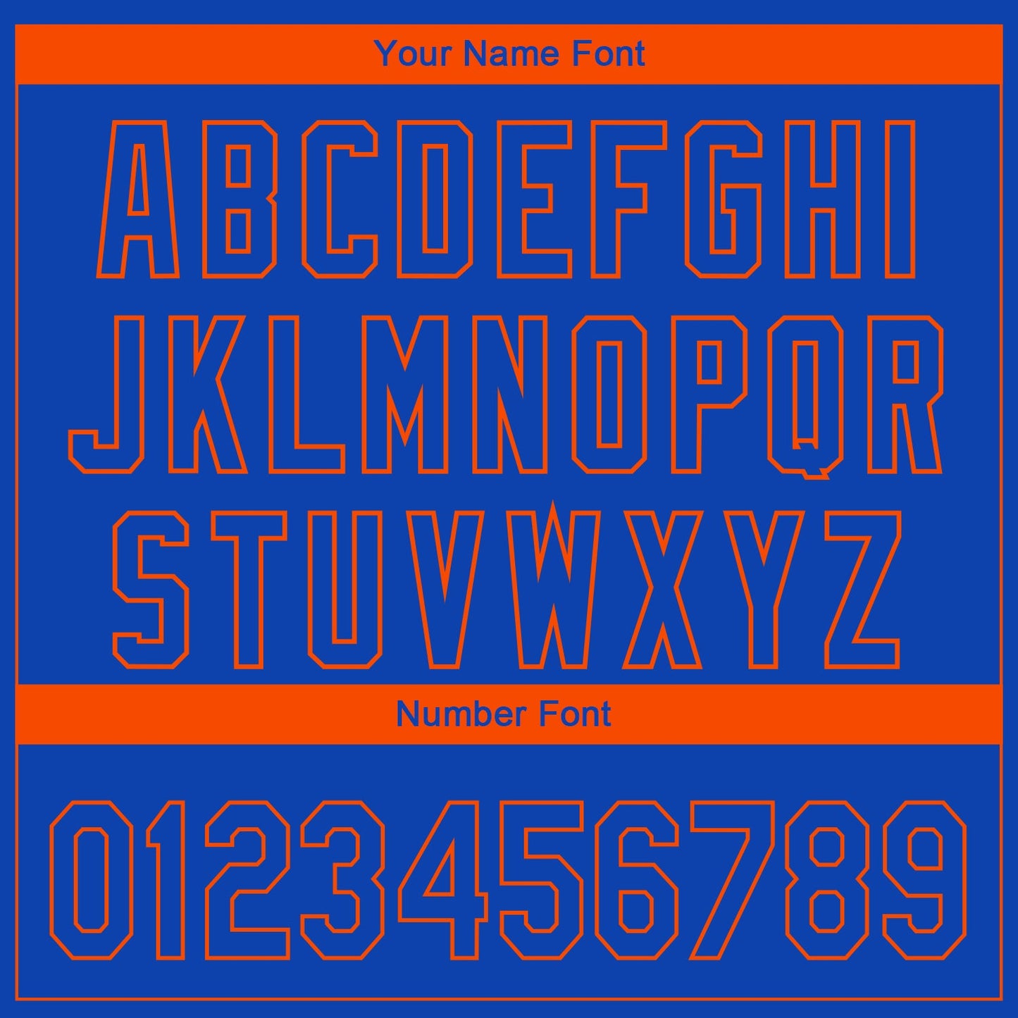 Custom Royal Orange 3D New York City Edition Fade Fasion Authentic Baseball Jersey