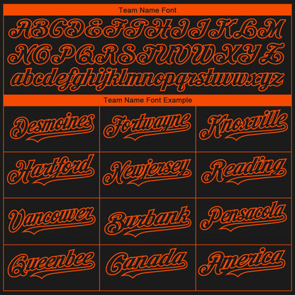 Custom Black Orange 3D Philadelphia City Edition Fade Fasion Authentic Baseball Jersey