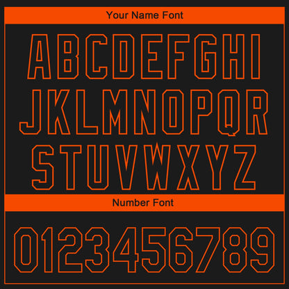 Custom Black Orange 3D Philadelphia City Edition Fade Fasion Authentic Baseball Jersey