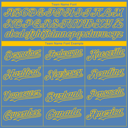 Custom Light Blue Yellow 3D Boston City Edition Fade Fasion Authentic Baseball Jersey