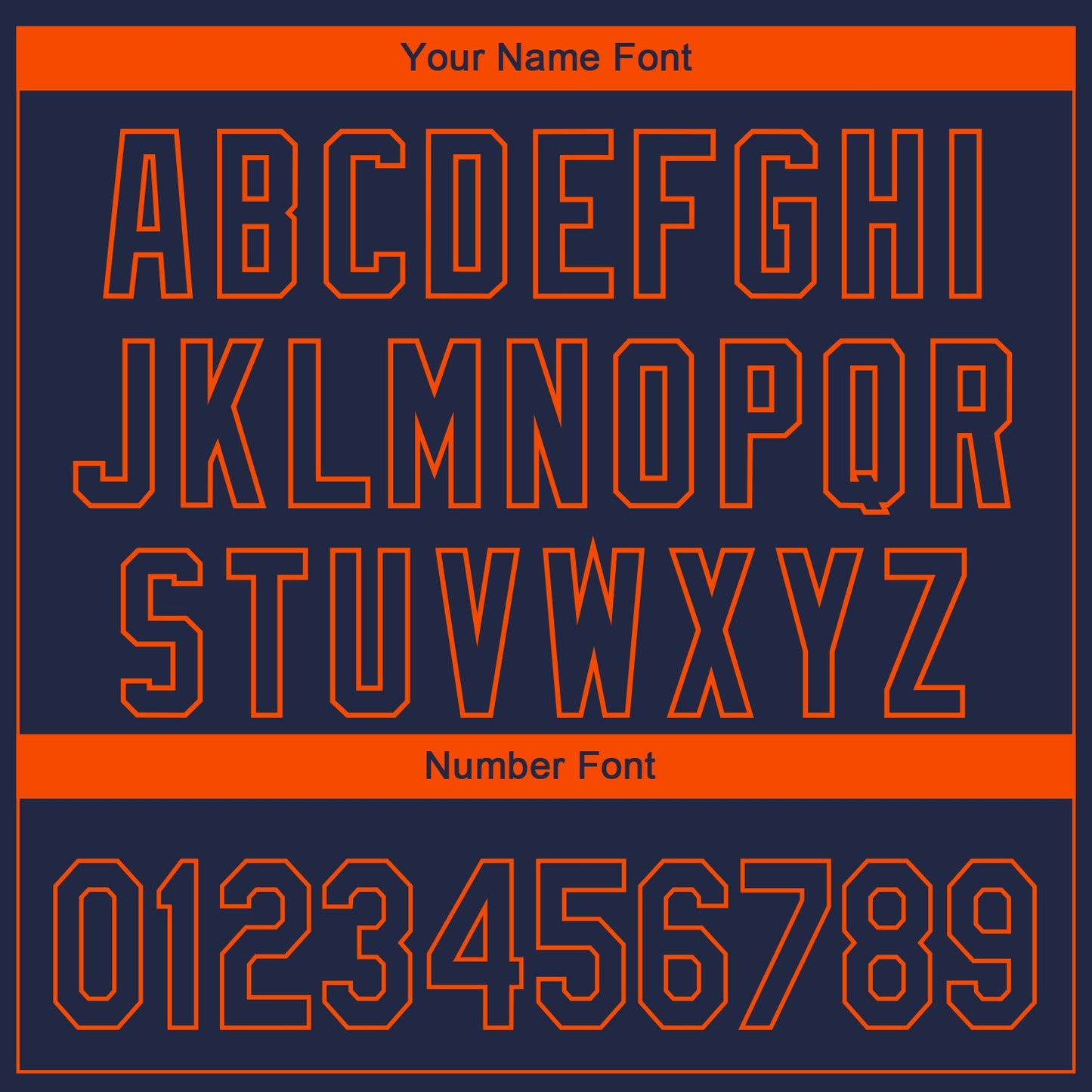 Custom Navy Orange 3D Chicago City Edition Fade Fasion Authentic Baseball Jersey