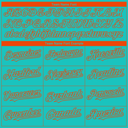 Custom Aqua Orange 3D Miami City Edition Fade Fasion Authentic Baseball Jersey