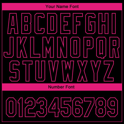 Custom Black Hot Pink-White 3D Pink Ribbon Breast Cancer Awareness Month Women Health Care Support Authentic Baseball Jersey