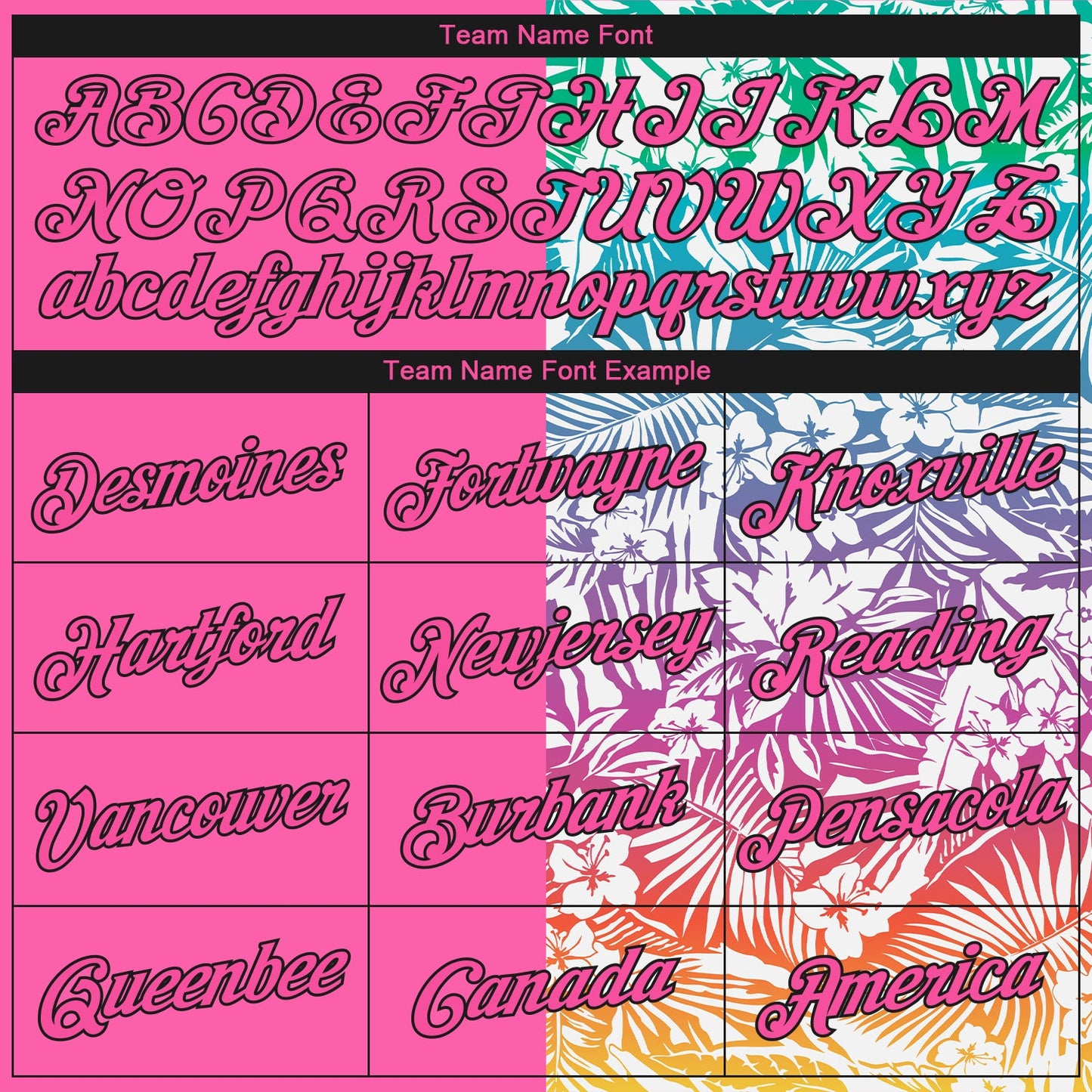 Custom Pink Black 3D PatternTropical Hawaii Palm Leaves Authentic Basketball Jersey