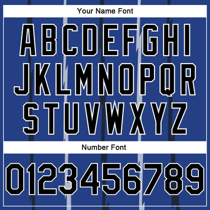 Custom Royal Black-White Lines Authentic City Edition Basketball Jersey