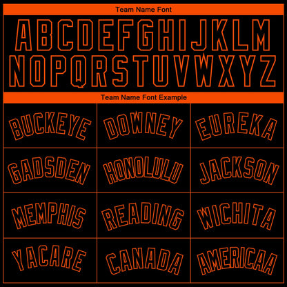 Custom Black Orange Side Panel Abstract Lines Authentic City Edition Basketball Jersey