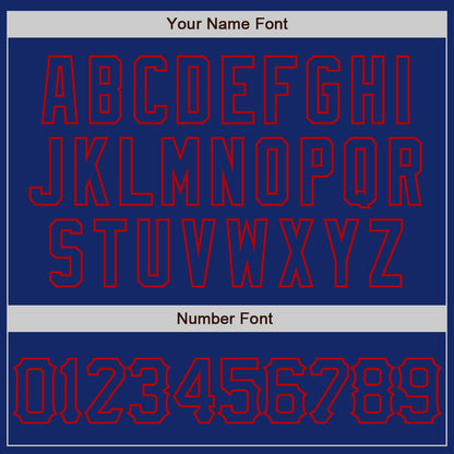 Custom Royal Red 3D Pattern Design Abstract Network Authentic Baseball Jersey