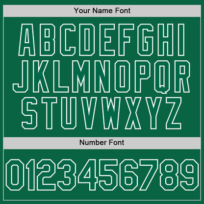 Custom Kelly Green White Line Authentic Baseball Jersey