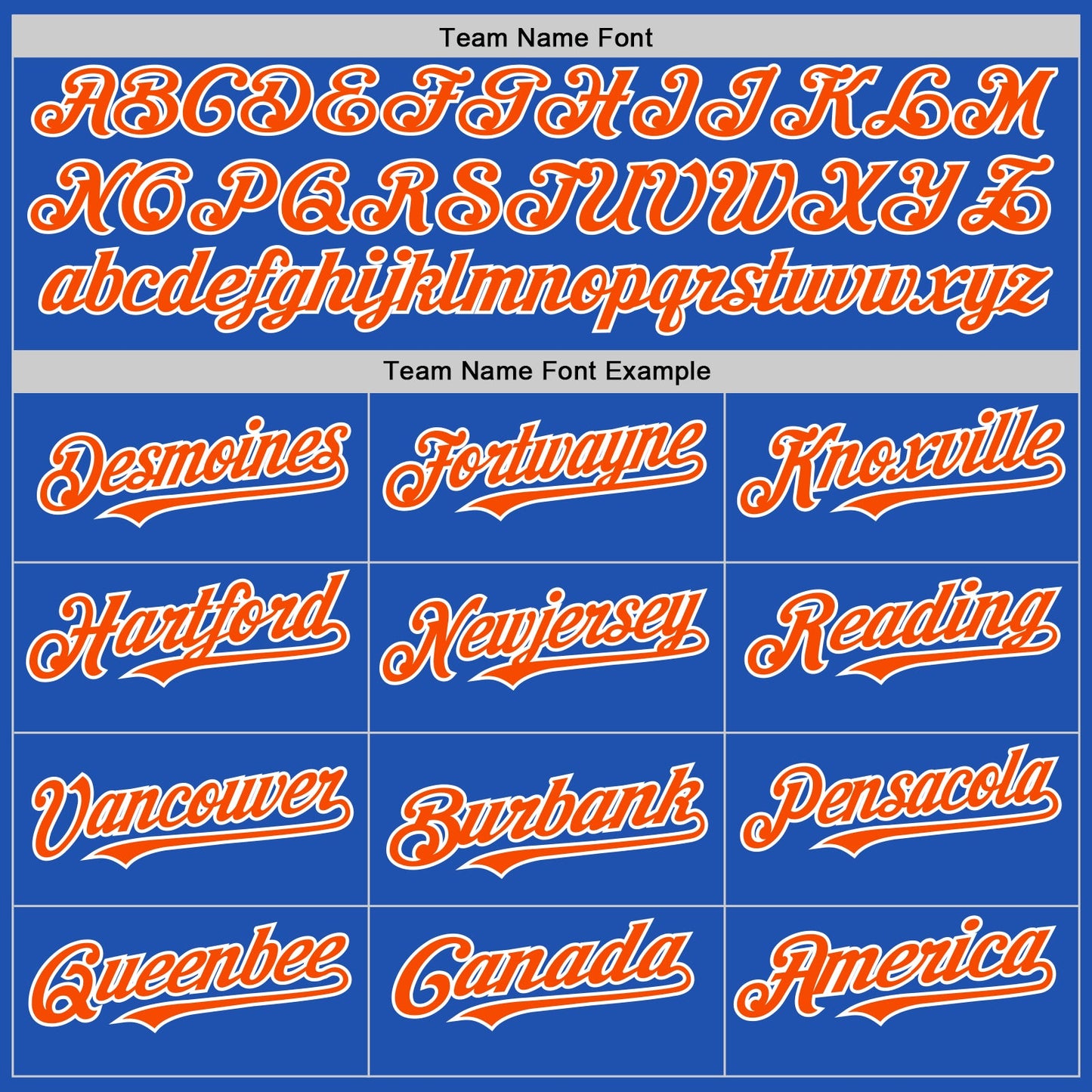 Custom Thunder Blue Orange-White Line Authentic Baseball Jersey