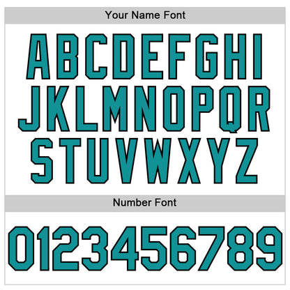 Custom White Teal-Black 3D Pattern Design Gradient Style Twinkle Star Authentic Baseball Jersey