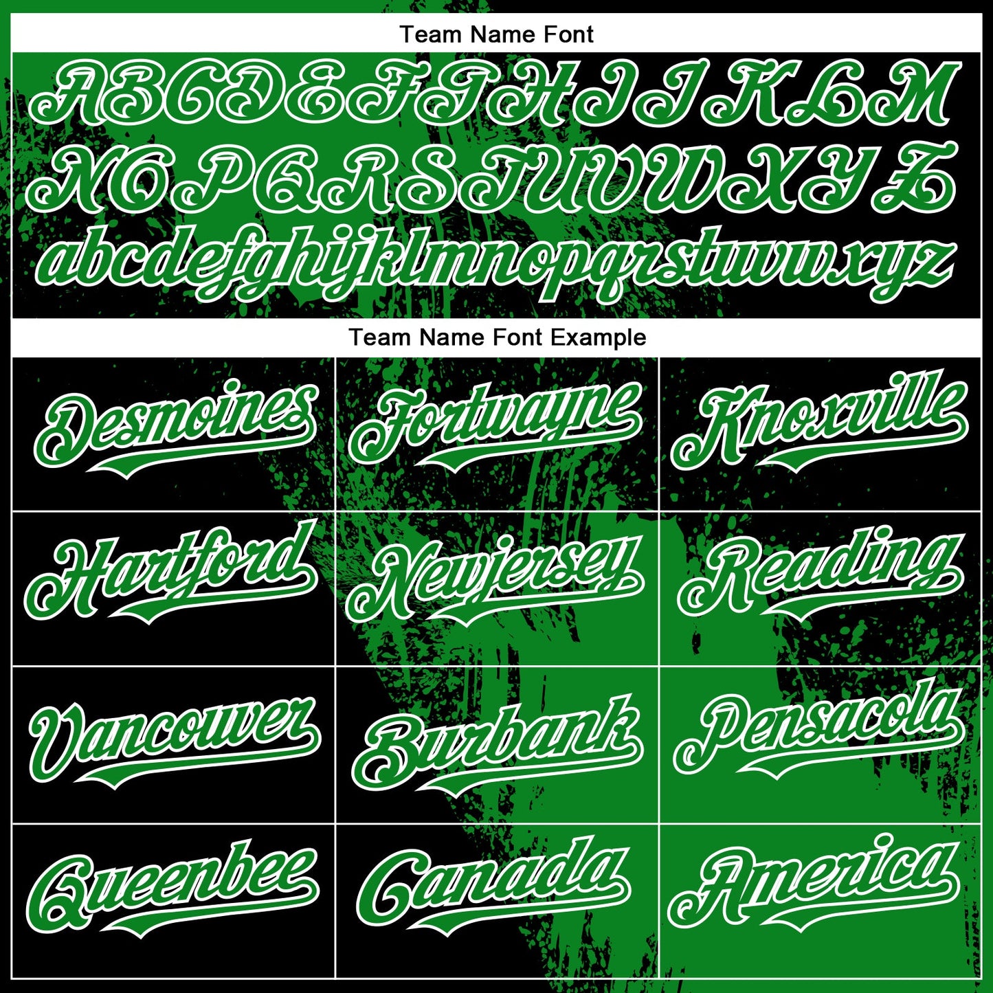 Custom Grass Green Black-White 3D Pattern Design Abstract Brush Stroke Authentic Baseball Jersey