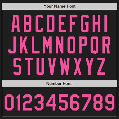 Custom Black Pink-Aqua 3D Pattern Design Abstract Network Authentic Baseball Jersey