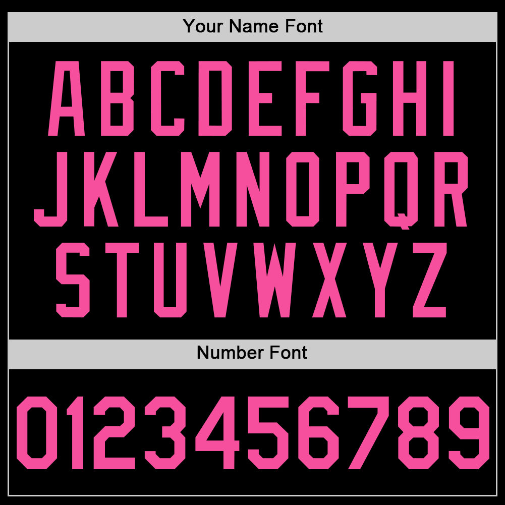 Custom Black Pink-Thunder Blue 3D Pattern Design Geometric Shapes Authentic Baseball Jersey