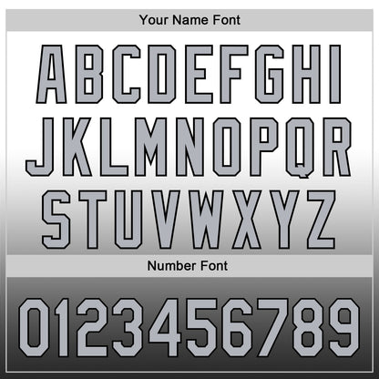 Custom White Gray-Black 3D Brain Cancer Ribbon Authentic Baseball Jersey