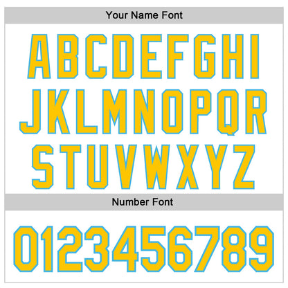 Custom White Yellow-Sky Blue 3D Pattern Design Father's Day Family Love Authentic Baseball Jersey