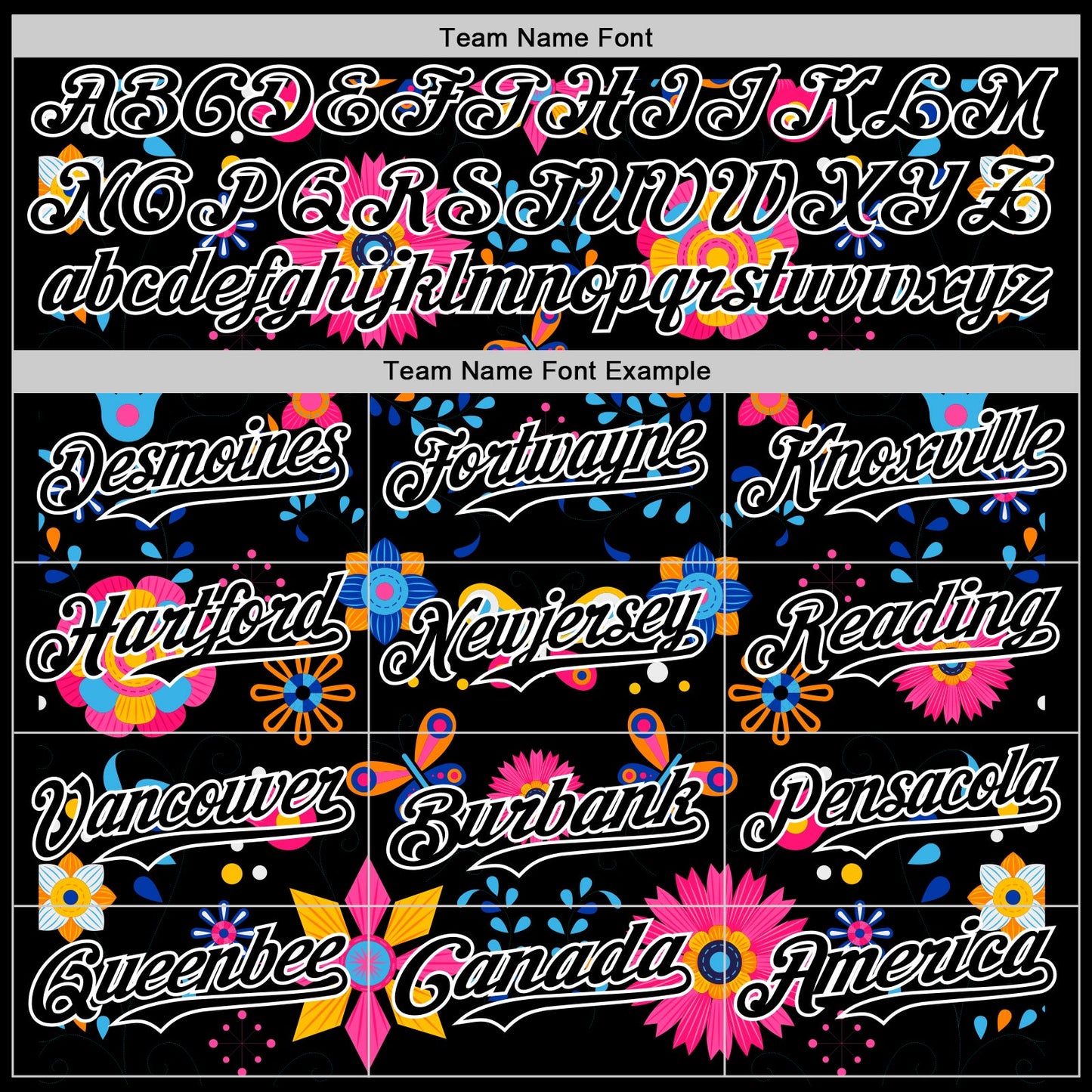 Custom Black White 3D Mexican Festival Flower Cinco de Mayo Authentic Baseball Jersey