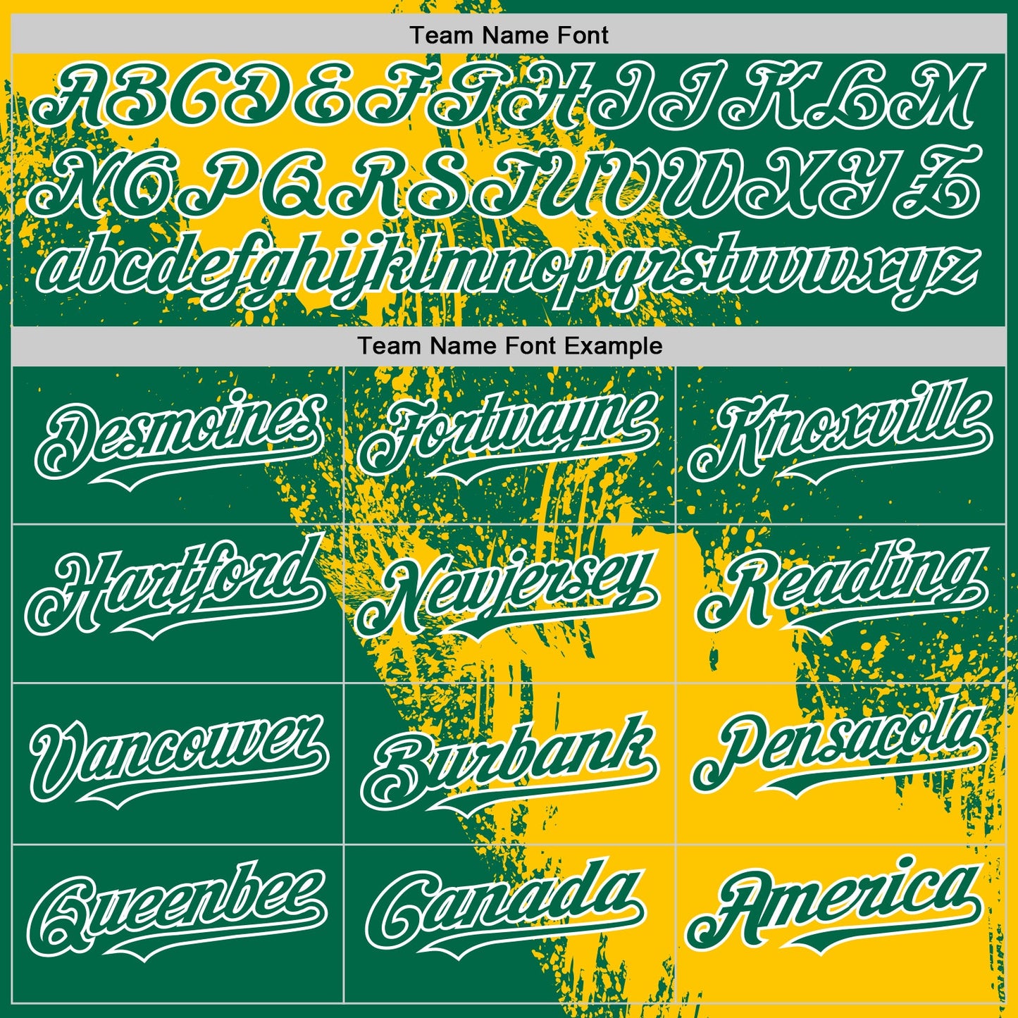 Custom Yellow Kelly Green-White 3D Pattern Design Abstract Brush Stroke Authentic Baseball Jersey