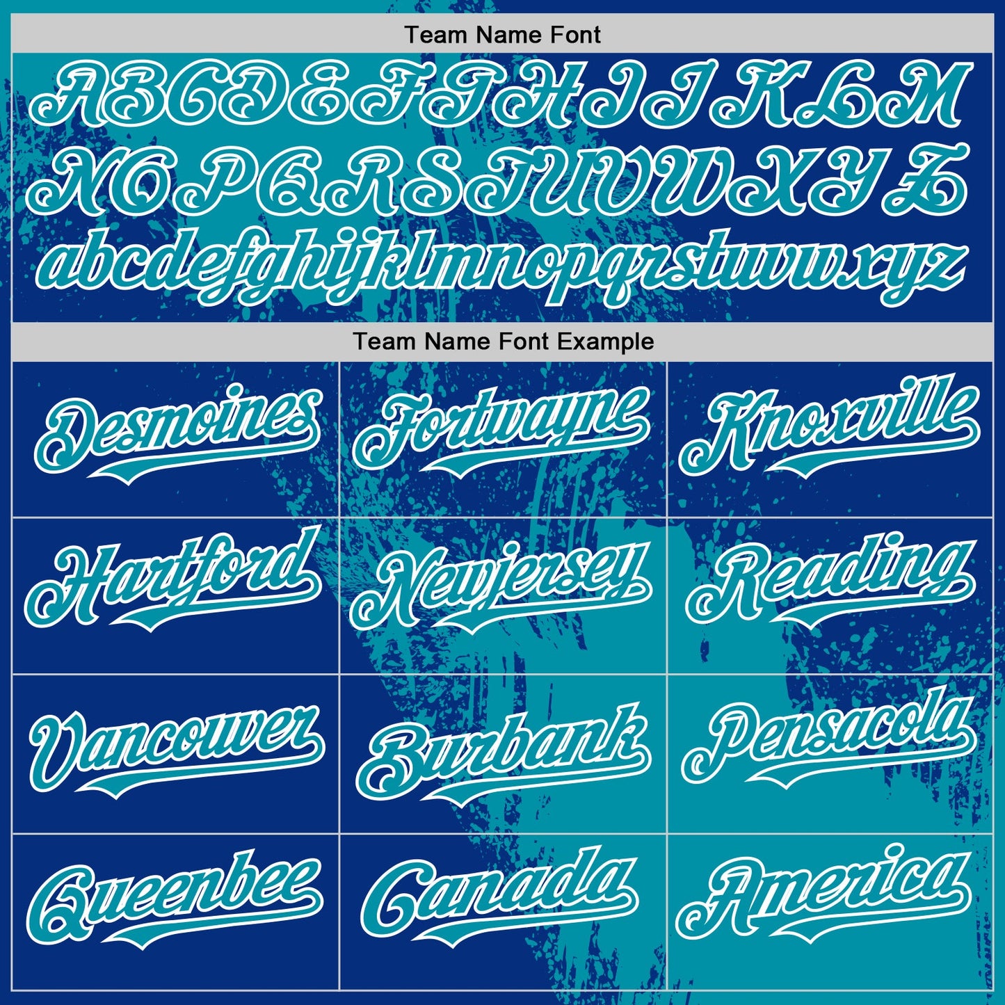 Custom Teal Royal-White 3D Pattern Design Abstract Brush Stroke Authentic Baseball Jersey