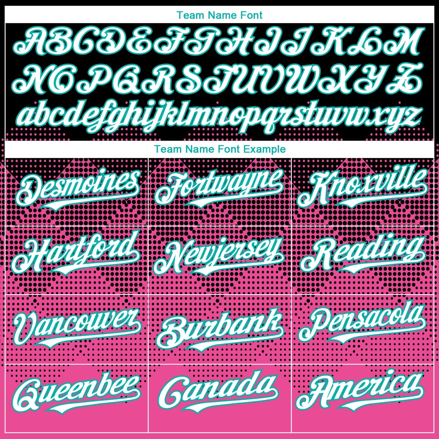 Custom Black White Pink-Aqua 3D Gradient Square Shape Authentic Baseball Jersey