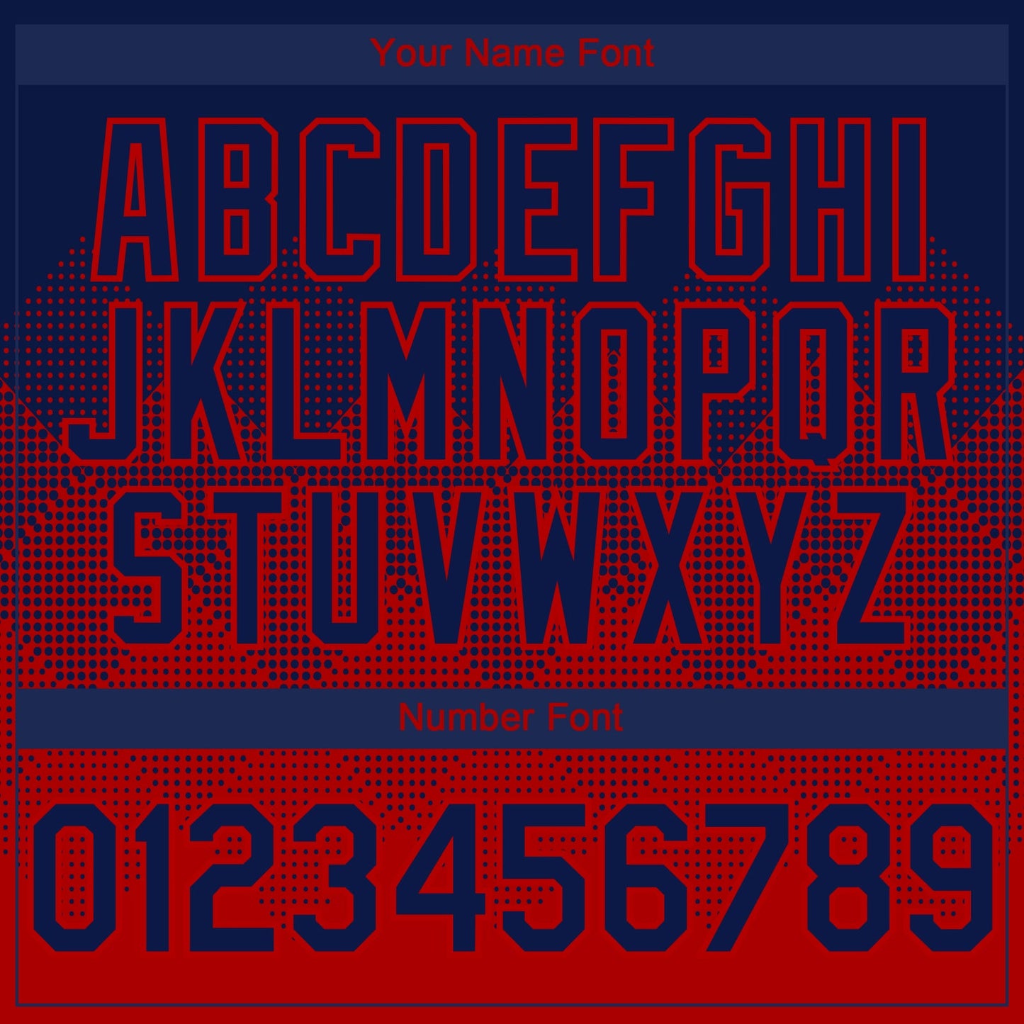 Custom Navy Red 3D Gradient Square Shape Authentic Baseball Jersey