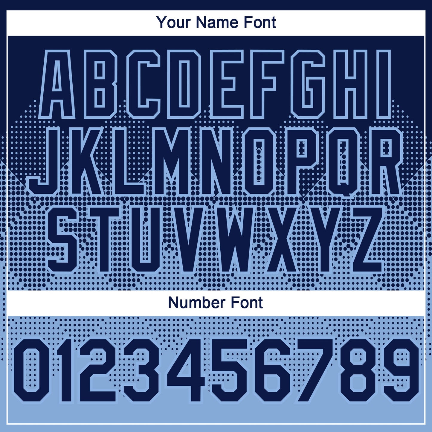 Custom Navy Light Blue 3D Gradient Square Shape Authentic Baseball Jersey