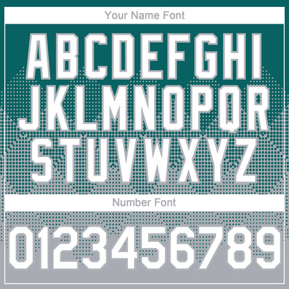Custom Teal White-Gray 3D Gradient Square Shape Authentic Baseball Jersey