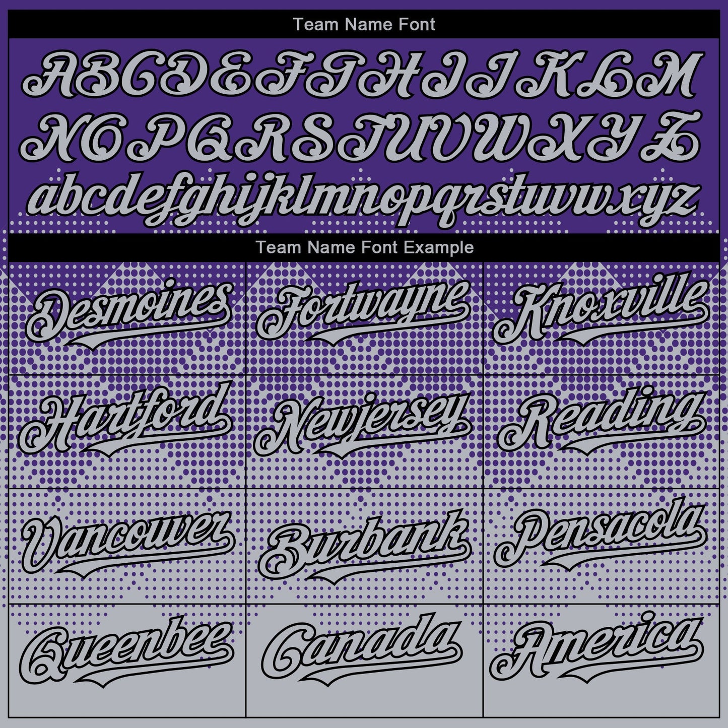 Custom Purple Gray-Black 3D Gradient Square Shape Authentic Baseball Jersey